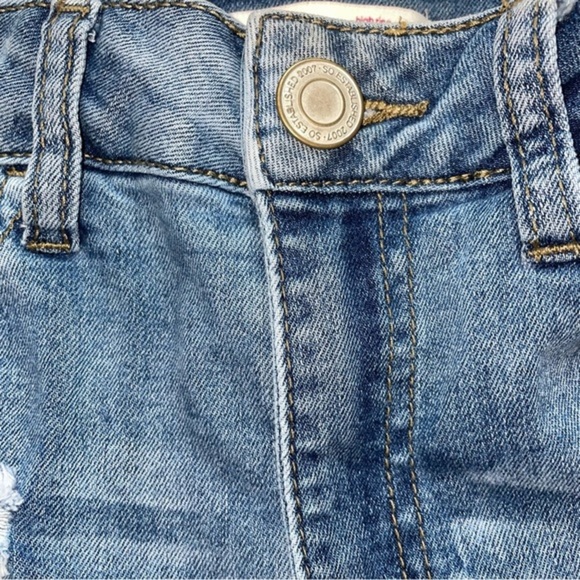 SO high waisted denim shorts size 5/27 - Picture 5 of 11